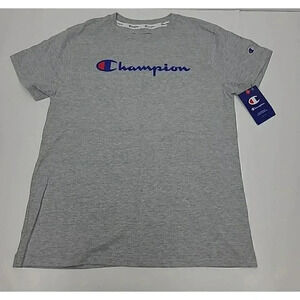 Champion Boys T Shirt Size Medium New with Tags Grey